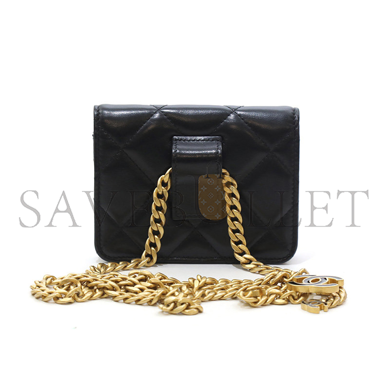 CHANEL CC MINI CHAIN FLAP CROSSBODY WAIST BAG AP2637 (12.5*9*3cm)